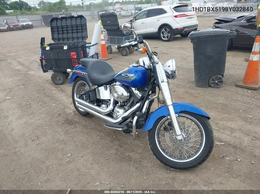 2008 Harley-Davidson Flstf VIN: 1HD1BX5198Y032840 Lot: 45304316