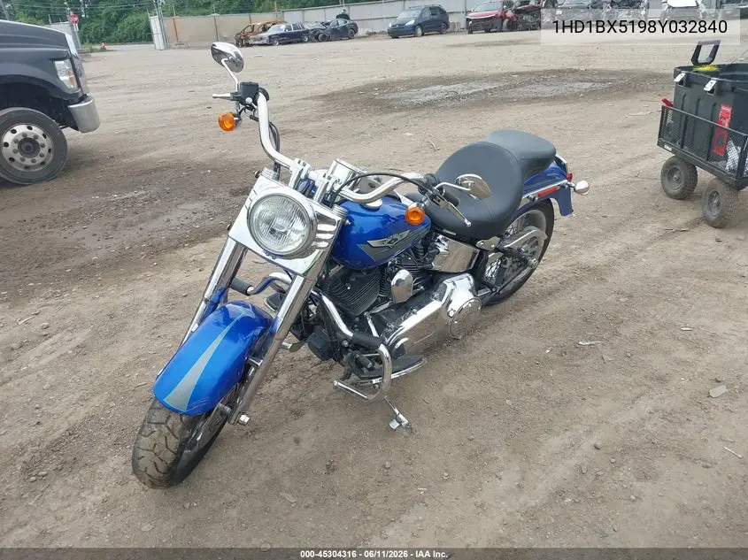 2008 Harley-Davidson Flstf VIN: 1HD1BX5198Y032840 Lot: 45304316