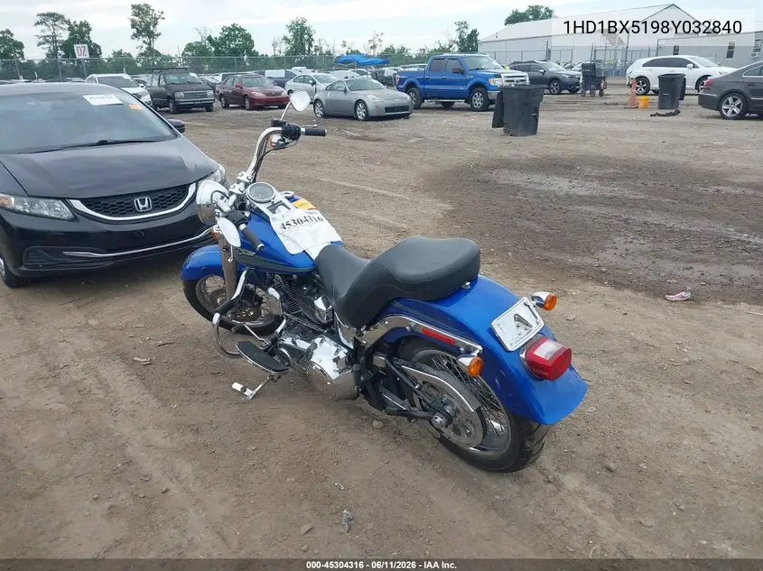 2008 Harley-Davidson Flstf VIN: 1HD1BX5198Y032840 Lot: 45304316