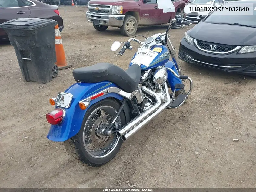 2008 Harley-Davidson Flstf VIN: 1HD1BX5198Y032840 Lot: 45304316