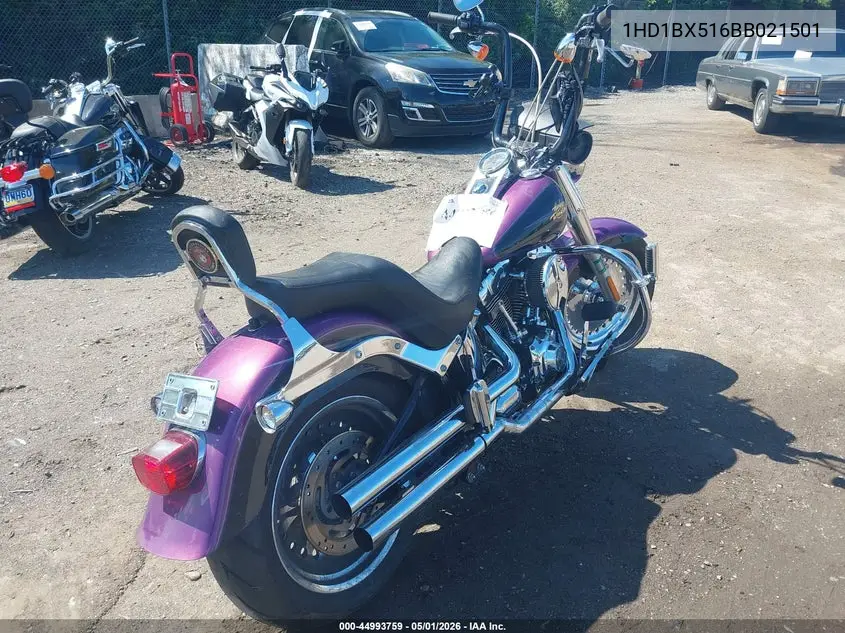 2011 Harley-Davidson Flstf VIN: 1HD1BX516BB021501 Lot: 44993759