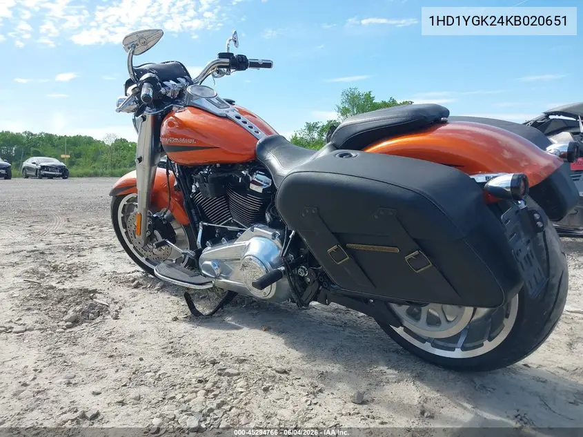 2019 Harley-Davidson Flfbs VIN: 1HD1YGK24KB020651 Lot: 45294766