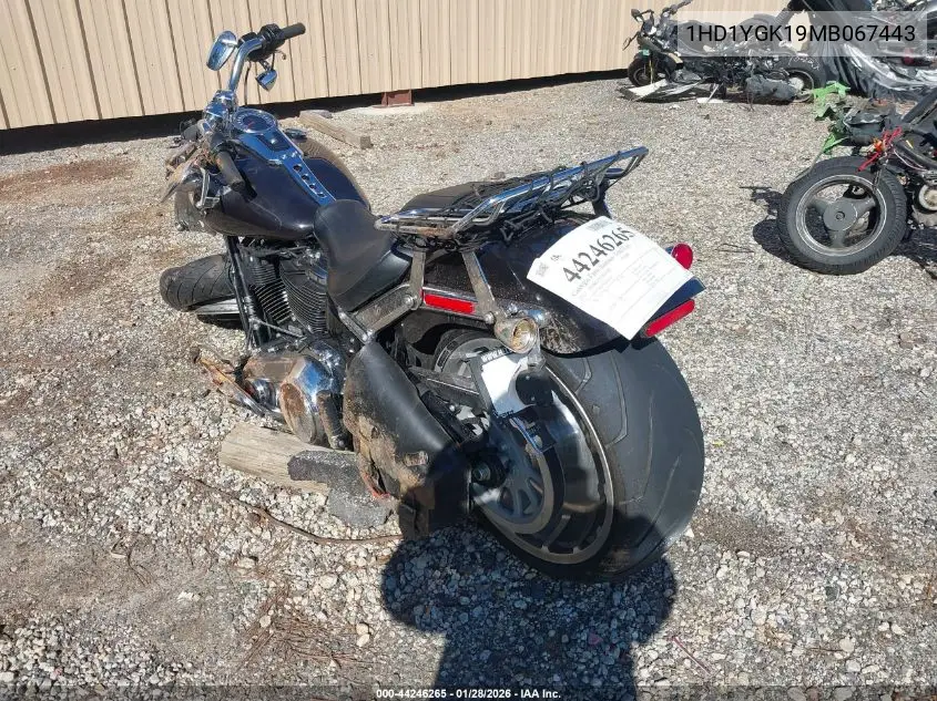 2021 Harley-Davidson Flfbs VIN: 1HD1YGK19MB067443 Lot: 44246265