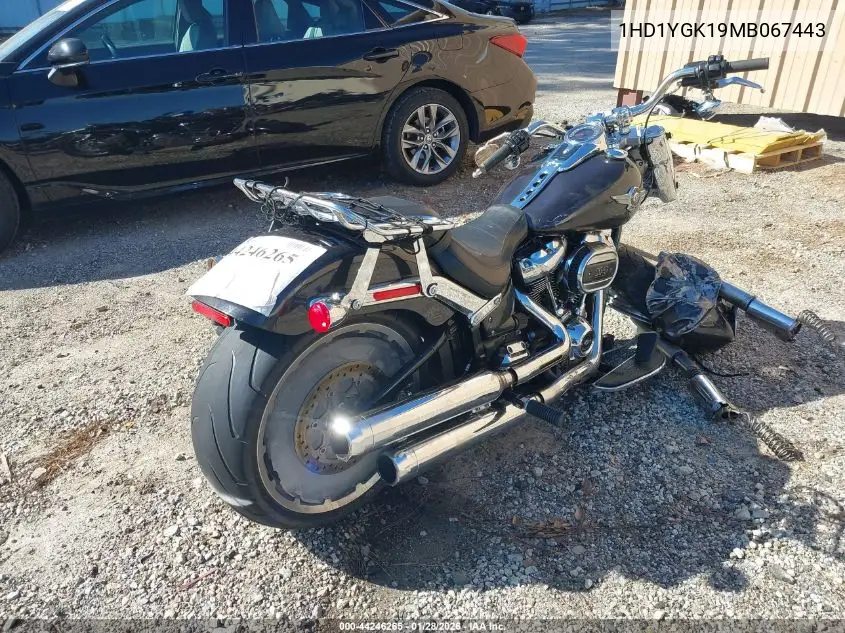2021 Harley-Davidson Flfbs VIN: 1HD1YGK19MB067443 Lot: 44246265