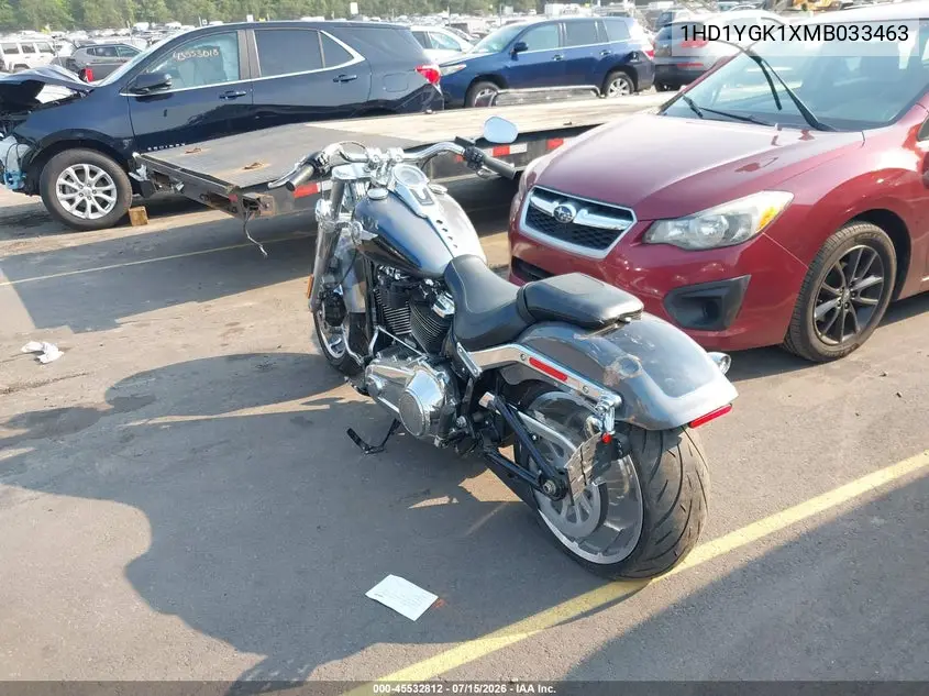 2021 Harley-Davidson Flfbs VIN: 1HD1YGK1XMB033463 Lot: 45532812