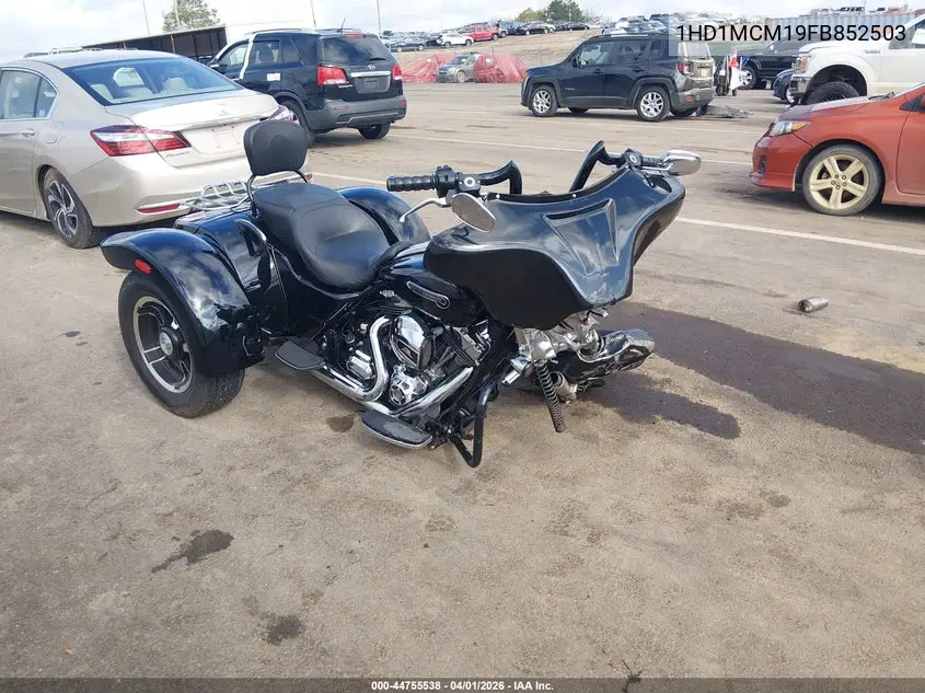 2015 Harley-Davidson Flrt Free Wheeler VIN: 1HD1MCM19FB852503 Lot: 44755538