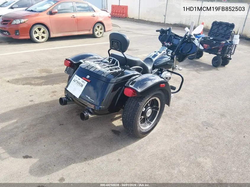 2015 Harley-Davidson Flrt Free Wheeler VIN: 1HD1MCM19FB852503 Lot: 44755538