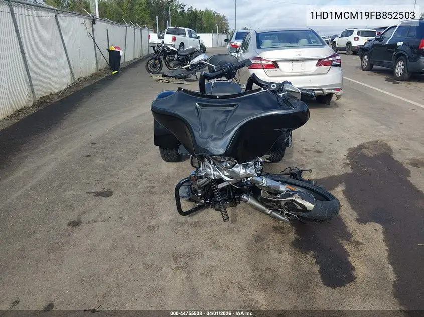 2015 Harley-Davidson Flrt Free Wheeler VIN: 1HD1MCM19FB852503 Lot: 44755538