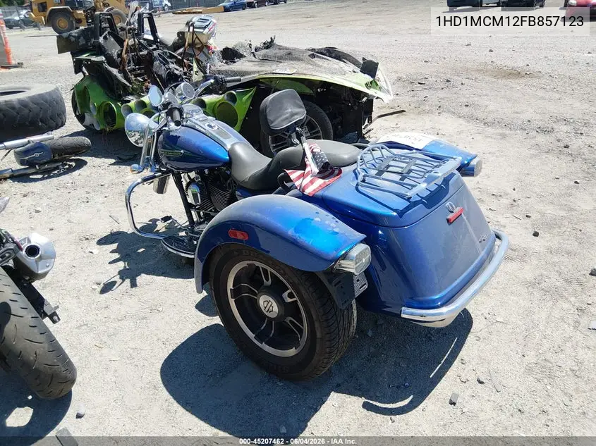 2015 Harley-Davidson Flrt Free Wheeler VIN: 1HD1MCM12FB857123 Lot: 45207462