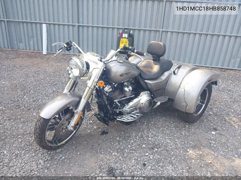 2017 Harley-Davidson Flrt Free Wheeler VIN: 1HD1MCC18HB858748 Lot: 45481799