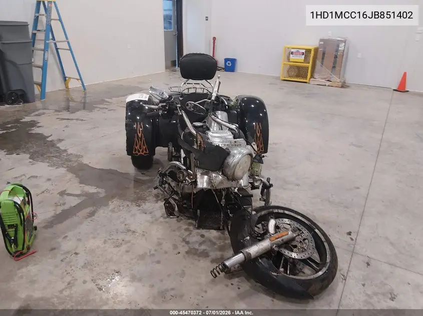2018 Harley-Davidson Flrt Free Wheeler VIN: 1HD1MCC16JB851402 Lot: 45470372