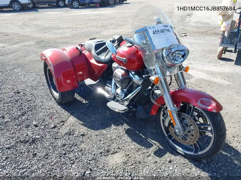 2018 Harley-Davidson Flrt Free Wheeler VIN: 1HD1MCC16JB857684 Lot: 45540790