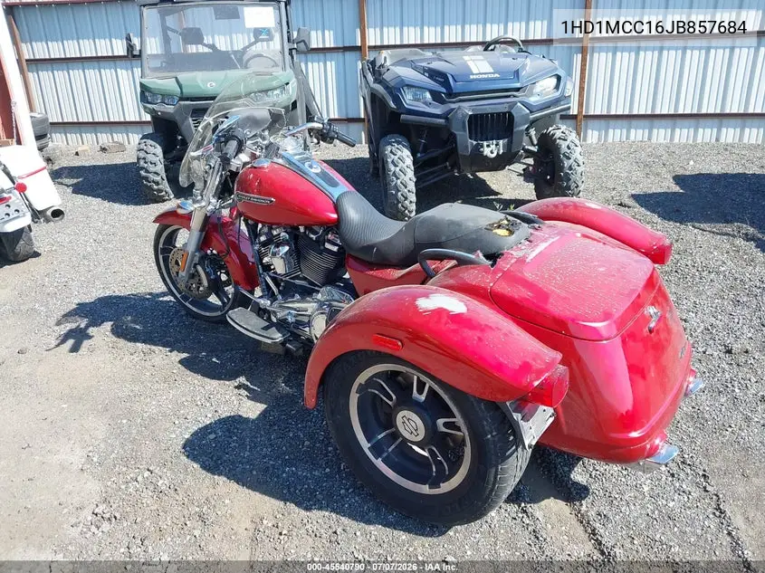 2018 Harley-Davidson Flrt Free Wheeler VIN: 1HD1MCC16JB857684 Lot: 45540790