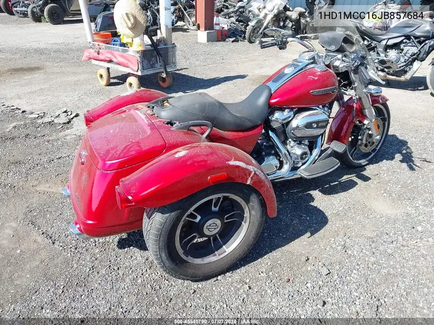 2018 Harley-Davidson Flrt Free Wheeler VIN: 1HD1MCC16JB857684 Lot: 45540790