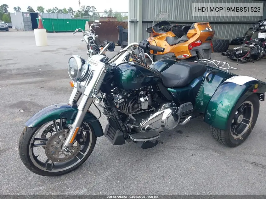 2021 Harley-Davidson Flrt VIN: 1HD1MCP19MB851523 Lot: 44726323