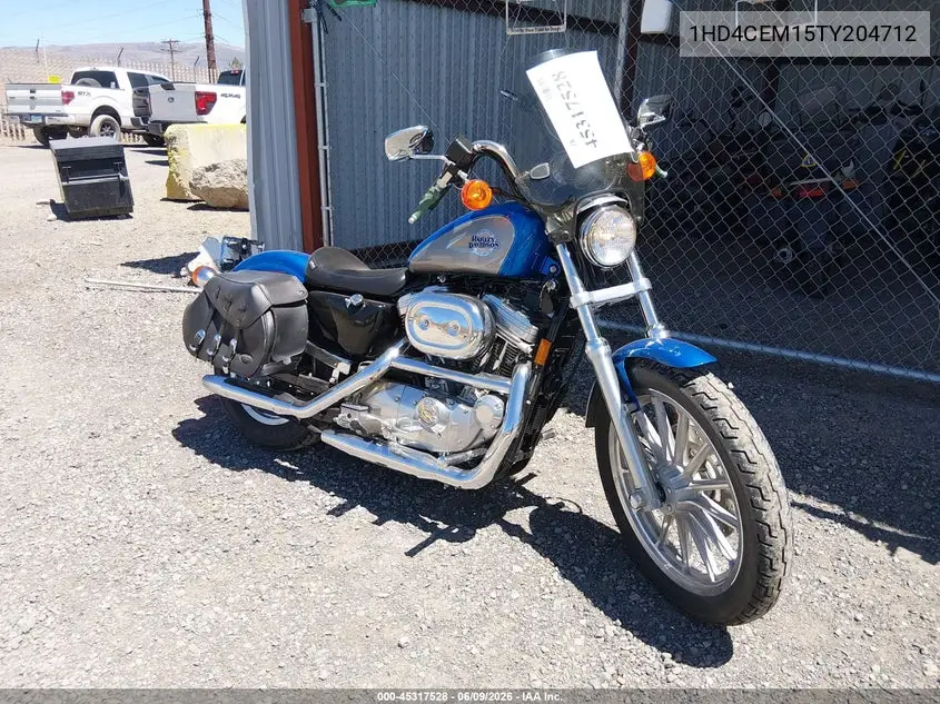 1996 Harley-Davidson Xl883 Hugger VIN: 1HD4CEM15TY204712 Lot: 45317528