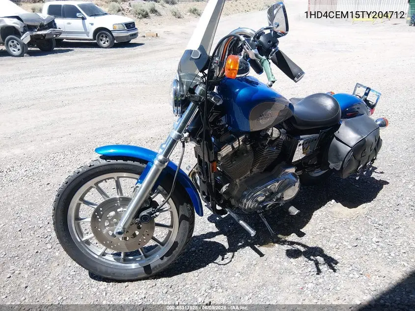 1996 Harley-Davidson Xl883 Hugger VIN: 1HD4CEM15TY204712 Lot: 45317528