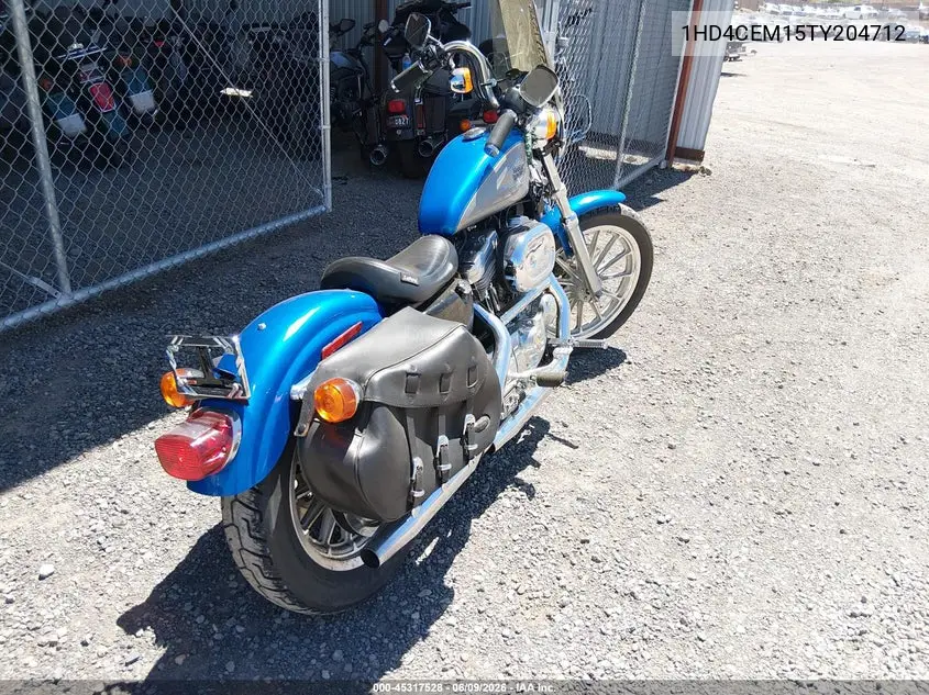 1996 Harley-Davidson Xl883 Hugger VIN: 1HD4CEM15TY204712 Lot: 45317528