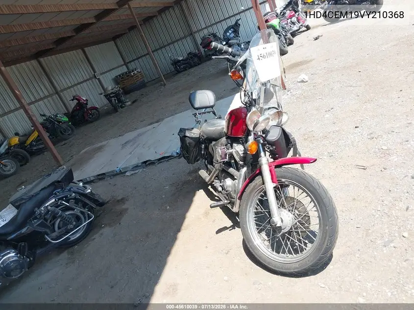 1997 Harley-Davidson Xl883 Hugger VIN: 1HD4CEM19VY210368 Lot: 45610039