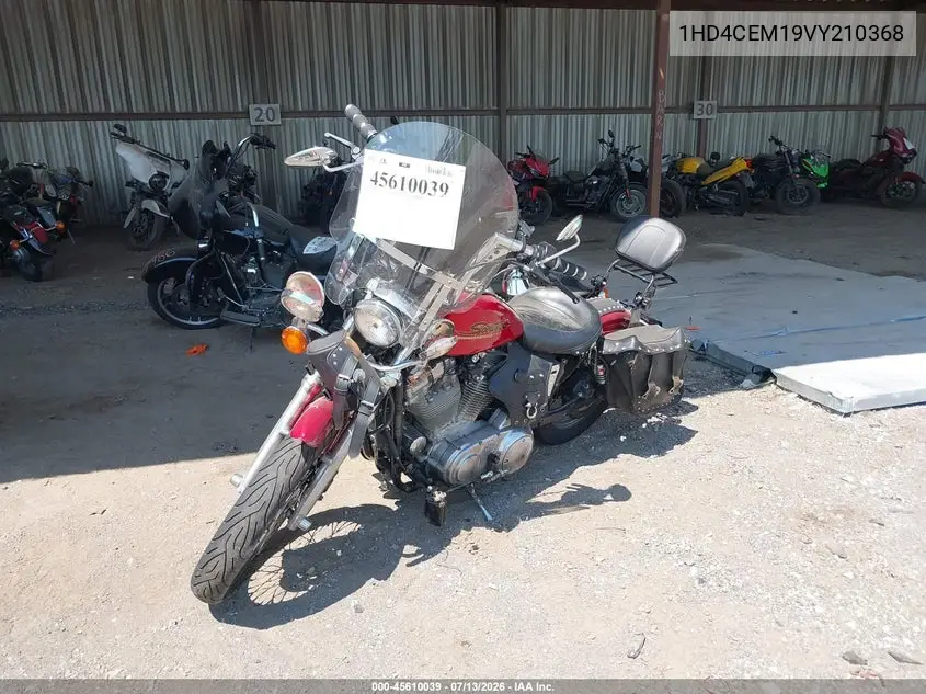 1997 Harley-Davidson Xl883 Hugger VIN: 1HD4CEM19VY210368 Lot: 45610039