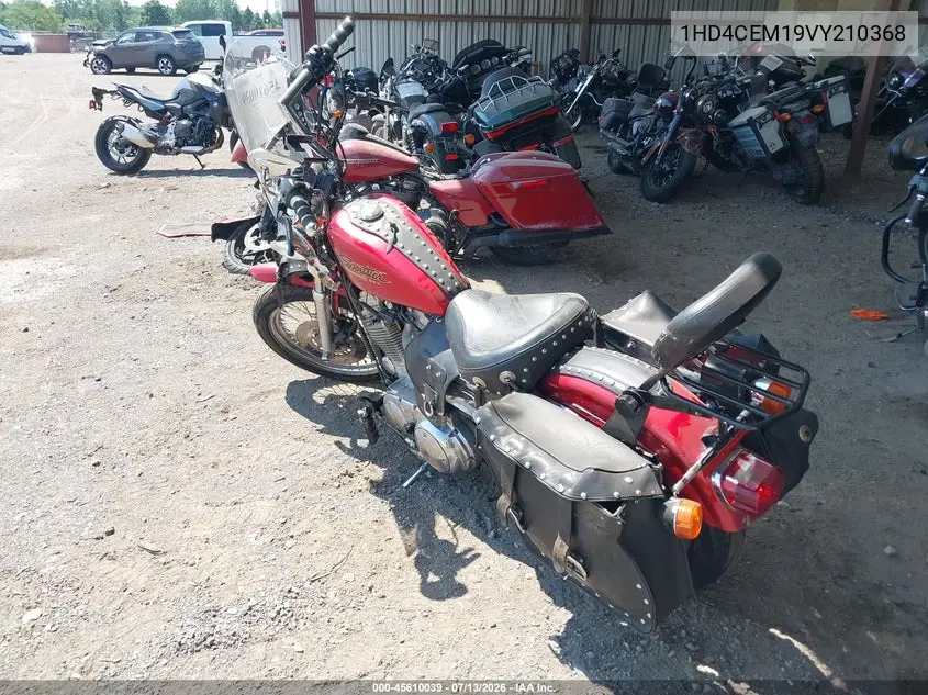 1997 Harley-Davidson Xl883 Hugger VIN: 1HD4CEM19VY210368 Lot: 45610039