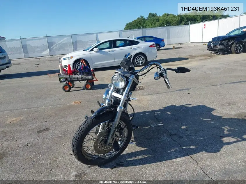 2003 Harley-Davidson Xl883 Hugger VIN: 1HD4CEM193K461231 Lot: 45239752