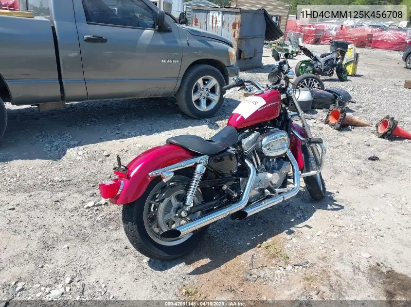 2005 Harley-Davidson Xl883 L VIN: 1HD4CMM125K456708 Lot: 42081148