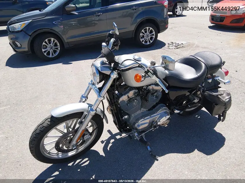 2005 Harley-Davidson Xl883 L VIN: 1HD4CMM155K449297 Lot: 45107643