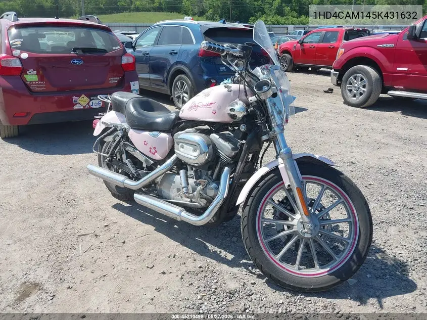 2005 Harley-Davidson Xl883 VIN: 1HD4CAM145K431632 Lot: 45210498