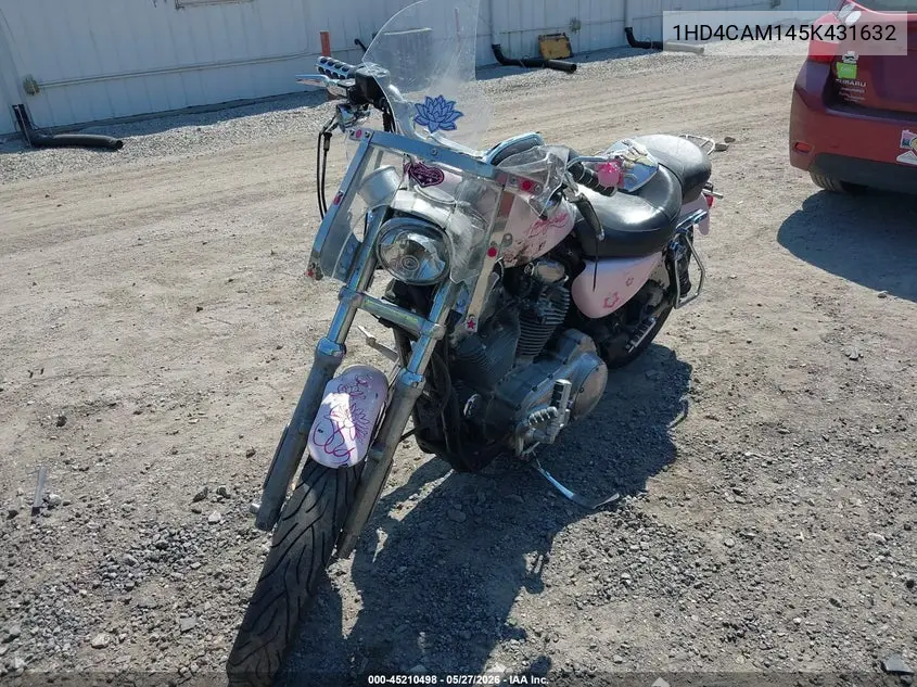 2005 Harley-Davidson Xl883 VIN: 1HD4CAM145K431632 Lot: 45210498