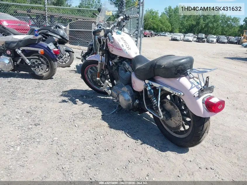 2005 Harley-Davidson Xl883 VIN: 1HD4CAM145K431632 Lot: 45210498