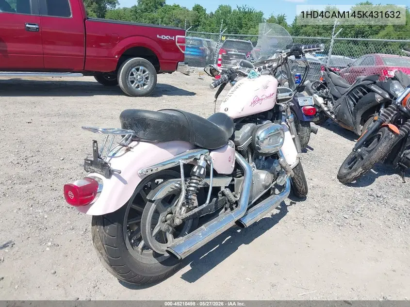 2005 Harley-Davidson Xl883 VIN: 1HD4CAM145K431632 Lot: 45210498