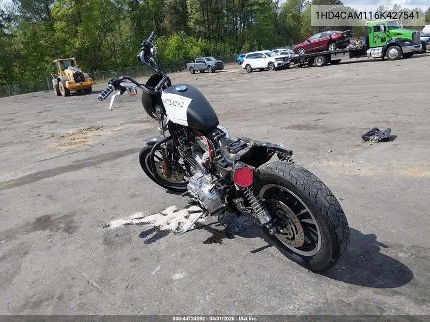 2006 Harley-Davidson Xl883 VIN: 1HD4CAM116K427541 Lot: 44724292