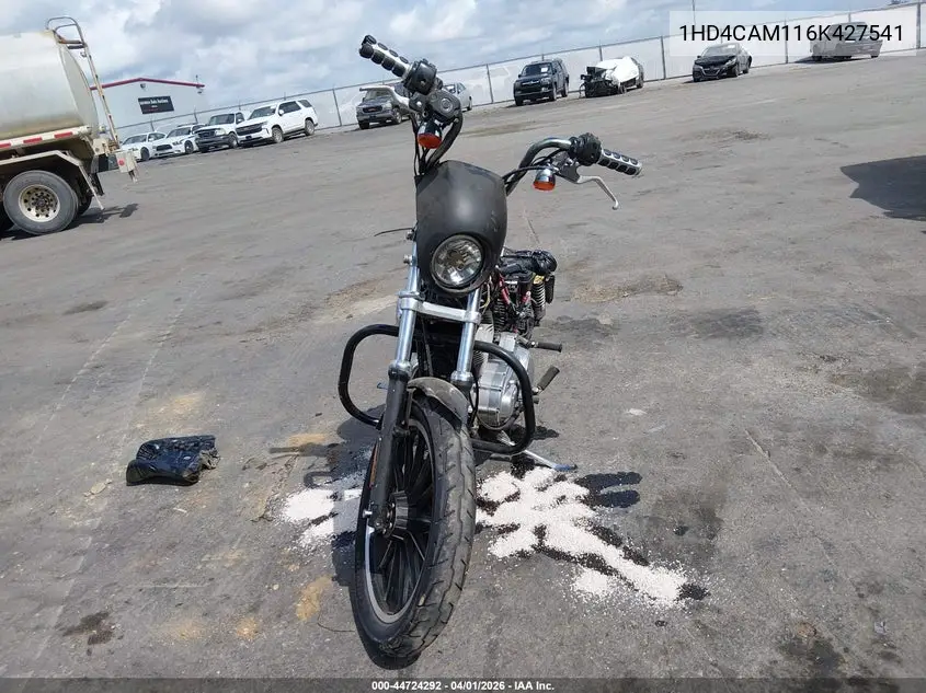 2006 Harley-Davidson Xl883 VIN: 1HD4CAM116K427541 Lot: 44724292