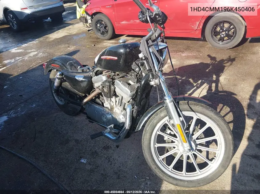 2006 Harley-Davidson Xl883 L VIN: 1HD4CMM196K450406 Lot: 45084664