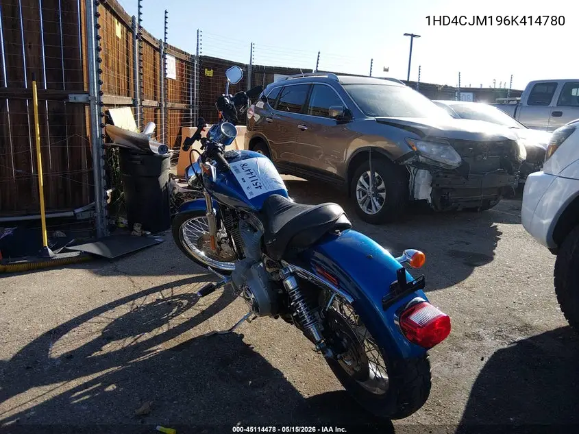 2006 Harley-Davidson Xl883 C VIN: 1HD4CJM196K414780 Lot: 45114478