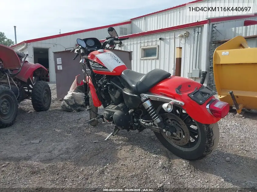 2006 Harley-Davidson Xl883 R VIN: 1HD4CKM116K440697 Lot: 45221265