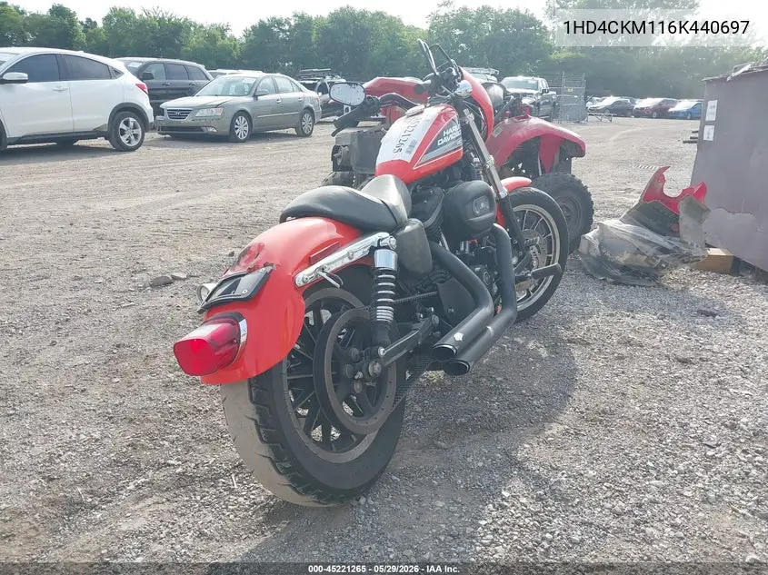 2006 Harley-Davidson Xl883 R VIN: 1HD4CKM116K440697 Lot: 45221265
