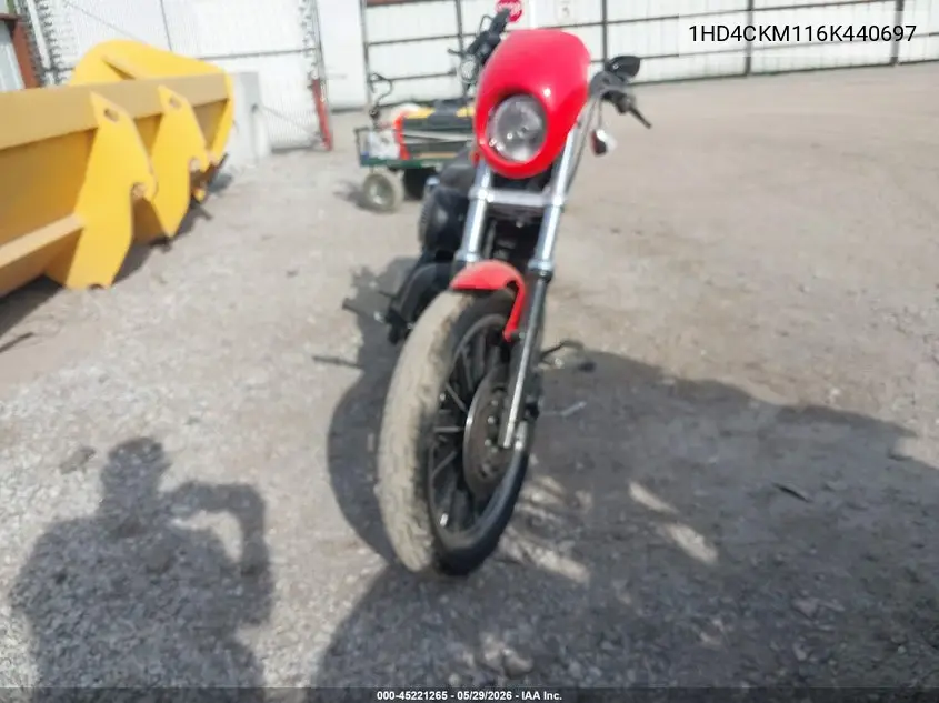 2006 Harley-Davidson Xl883 R VIN: 1HD4CKM116K440697 Lot: 45221265