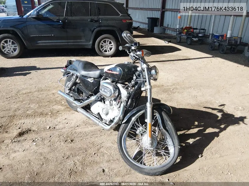 2006 Harley-Davidson Xl883 C VIN: 1HD4CJM176K433618 Lot: 45262703