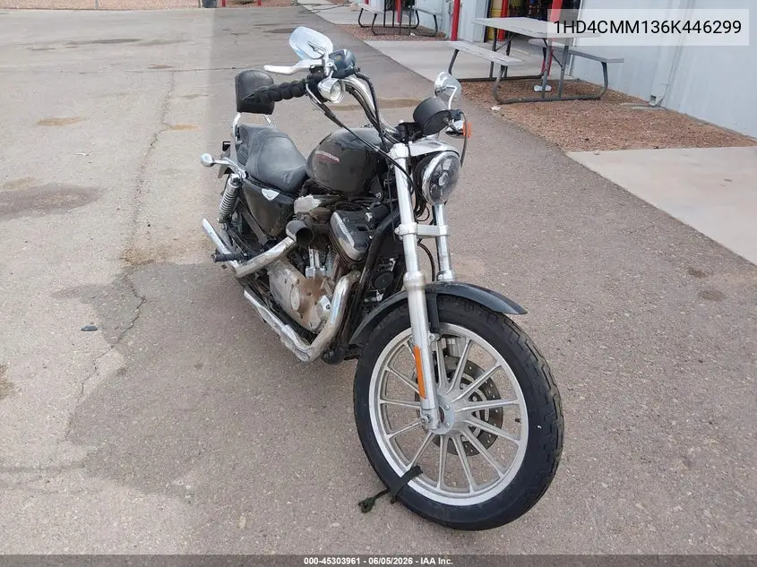 2006 Harley-Davidson Xl883 L VIN: 1HD4CMM136K446299 Lot: 45303961