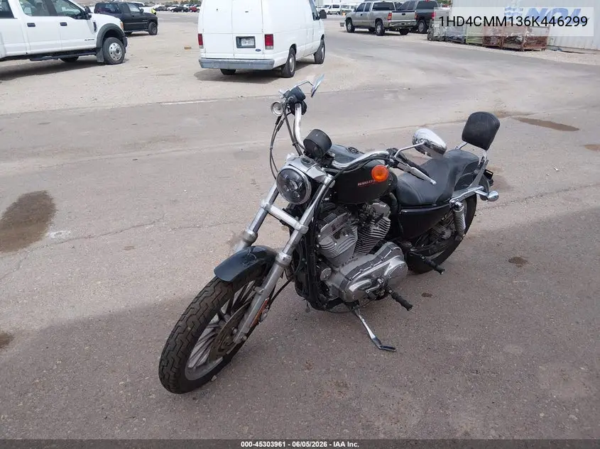 2006 Harley-Davidson Xl883 L VIN: 1HD4CMM136K446299 Lot: 45303961