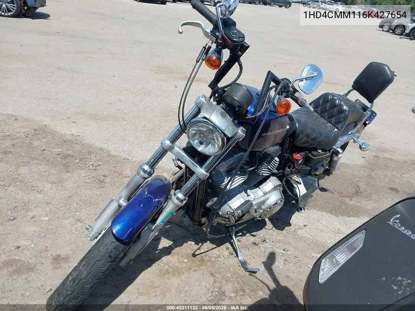 2006 Harley-Davidson Xl883 L VIN: 1HD4CMM116K427654 Lot: 45311132
