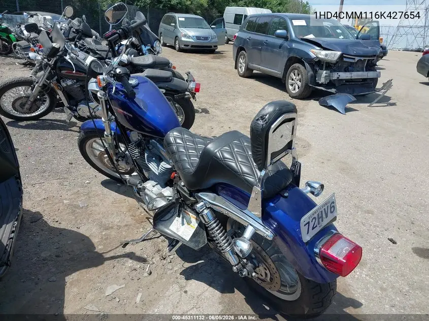 2006 Harley-Davidson Xl883 L VIN: 1HD4CMM116K427654 Lot: 45311132