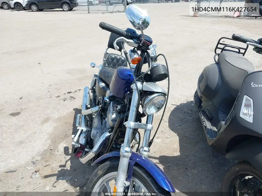 2006 Harley-Davidson Xl883 L VIN: 1HD4CMM116K427654 Lot: 45311132