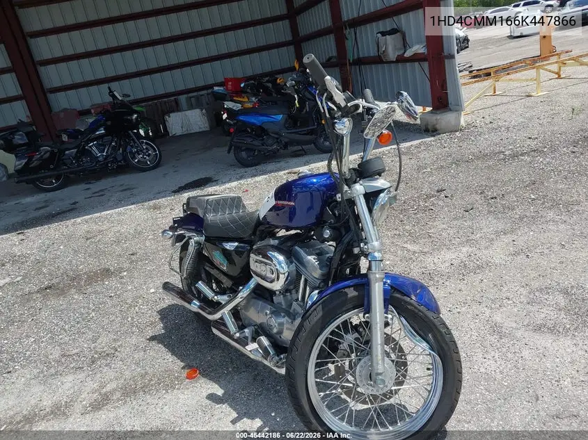 2006 Harley-Davidson Xl883 L VIN: 1HD4CMM166K447866 Lot: 45442186