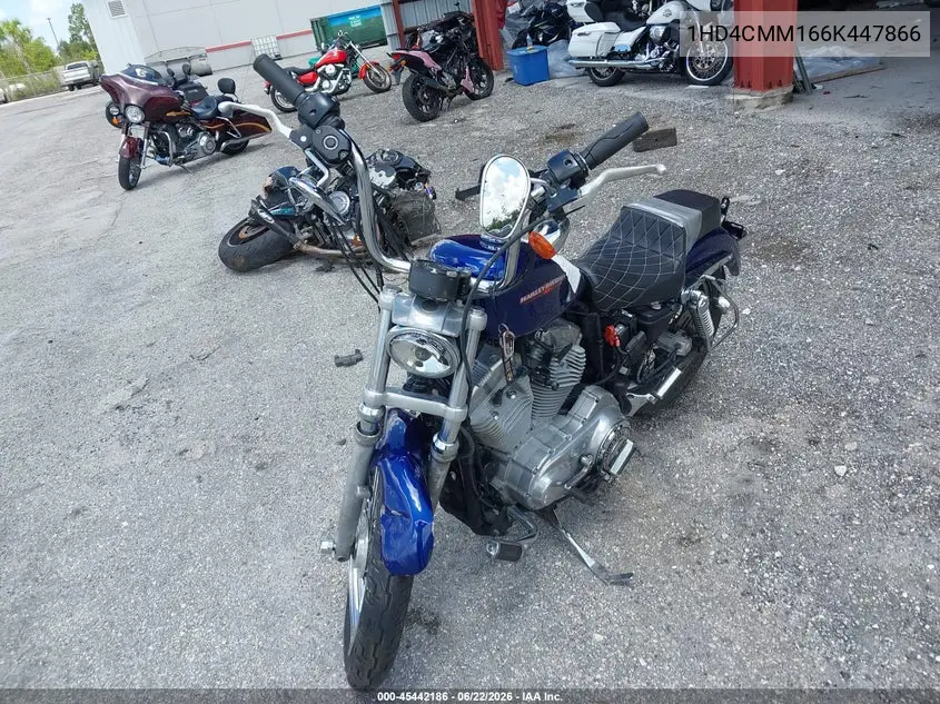 2006 Harley-Davidson Xl883 L VIN: 1HD4CMM166K447866 Lot: 45442186
