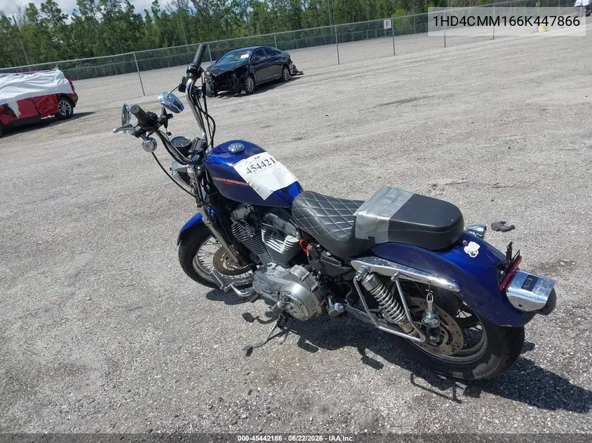 2006 Harley-Davidson Xl883 L VIN: 1HD4CMM166K447866 Lot: 45442186