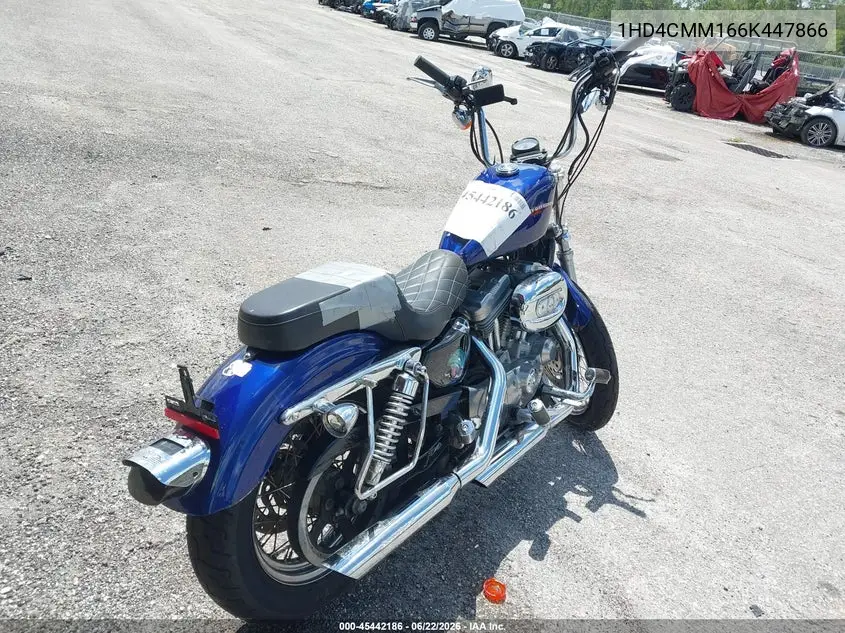 2006 Harley-Davidson Xl883 L VIN: 1HD4CMM166K447866 Lot: 45442186