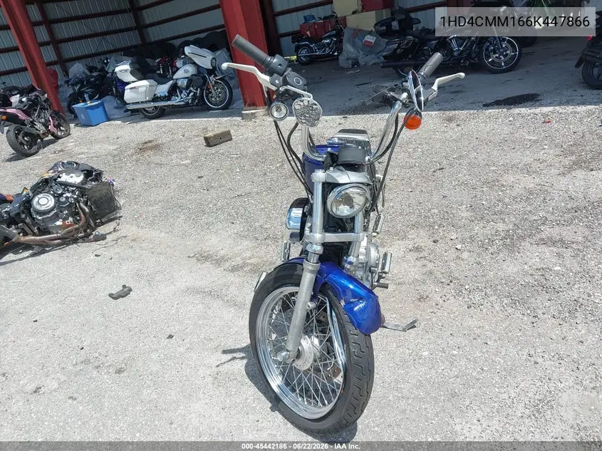 2006 Harley-Davidson Xl883 L VIN: 1HD4CMM166K447866 Lot: 45442186
